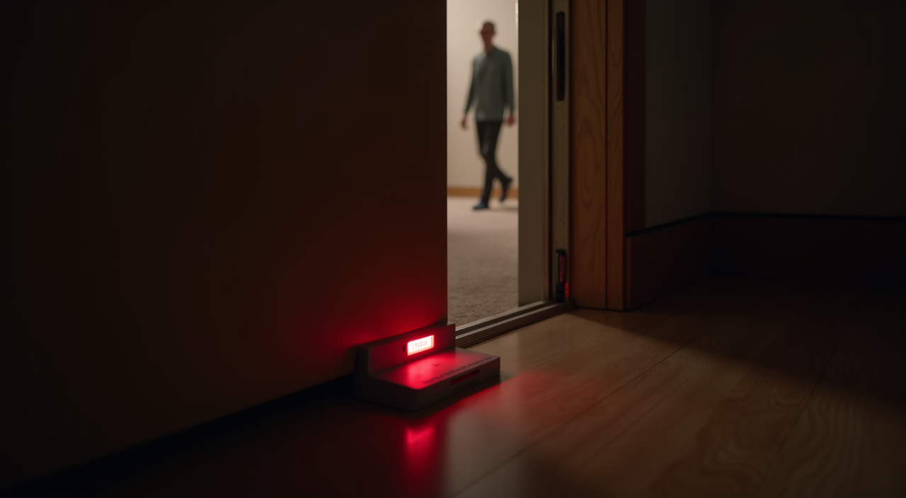 SABRE 120dB security alarm wedge design close-up