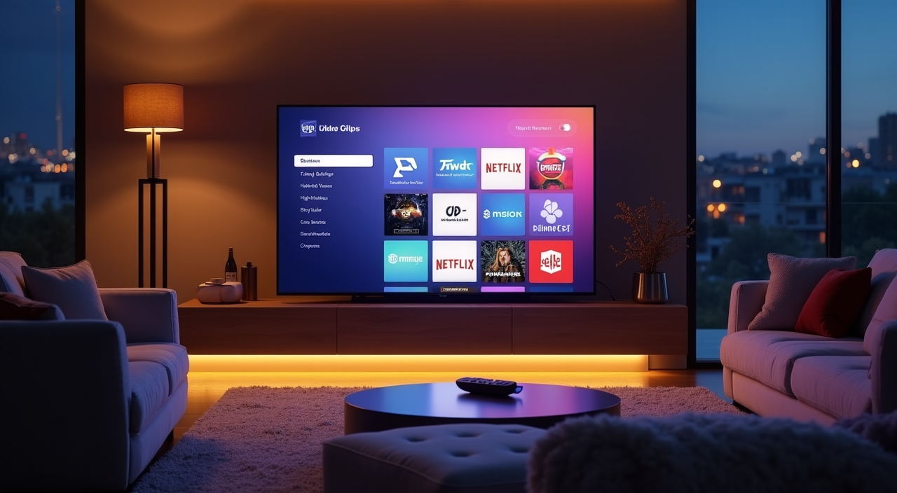 roku ultra 4k streaming device on a modern tv stand
