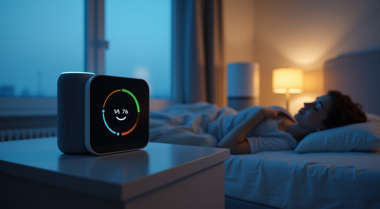 Air Quality Monitor: 5 Proven Strategies for Clean Air in 2026 2 Alexa air quality monitor next to an Echo Dot in a living room
