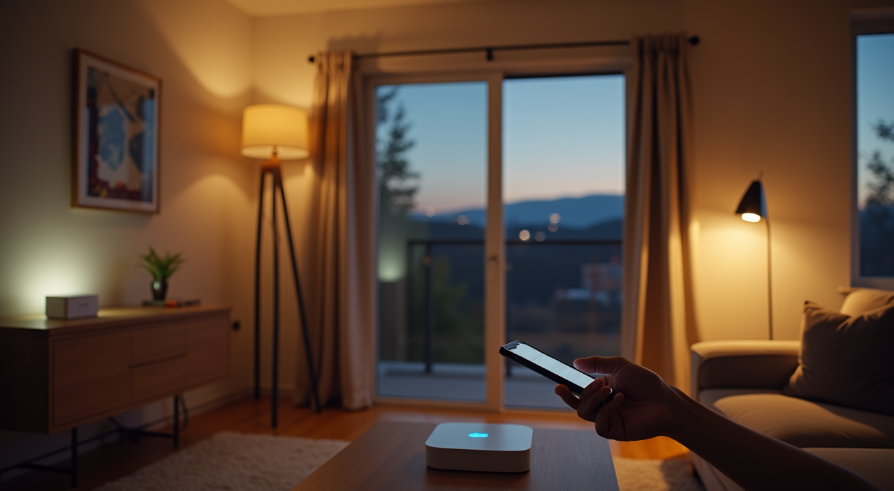 Lutron Caséta Smart Hub connected to router