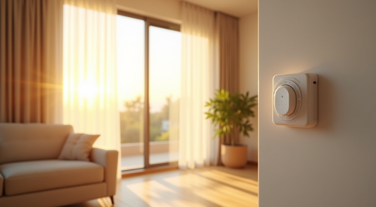 UltraPro window alarm installed on a window