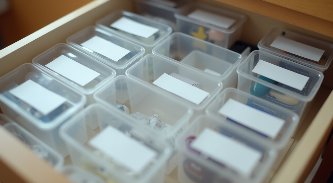 portable label maker in use