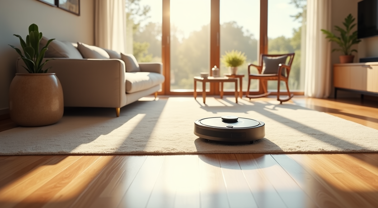 Roborock Qrevo S5V robot vacuum with mop docking station