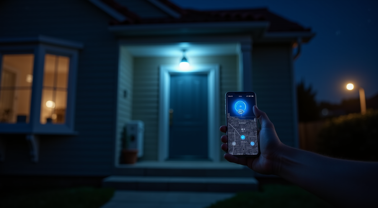 Ring Alarm app interface with security sensors
