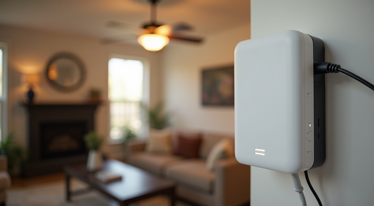 Smart lighting hub controlling multiple rooms