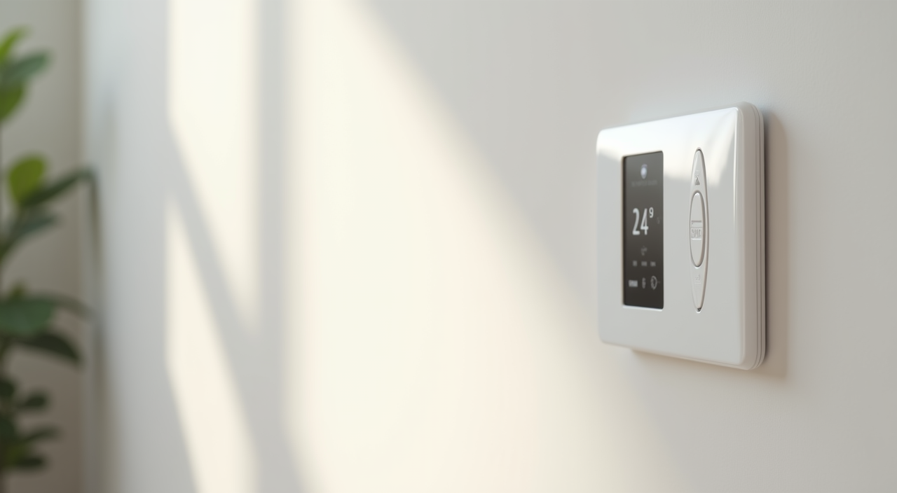 White Emerson F61-2663 wall plate for Sensi thermostat