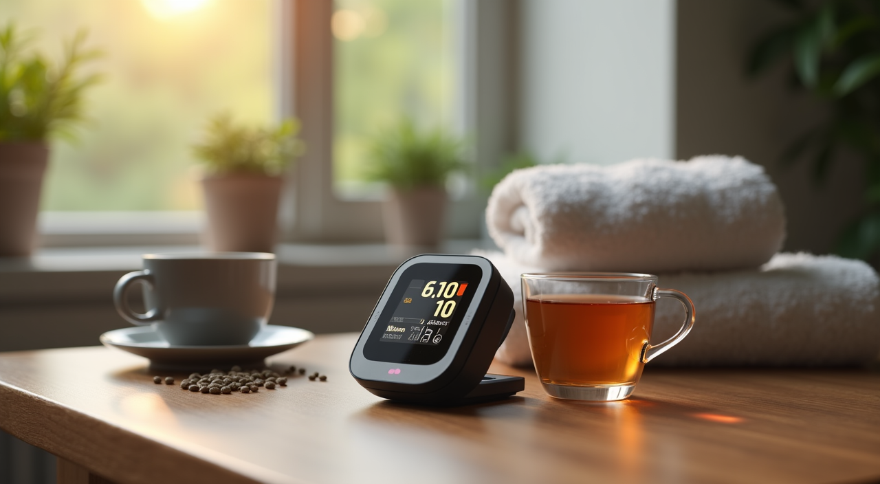 Wrist blood pressure monitor with LED display and voice broadcast